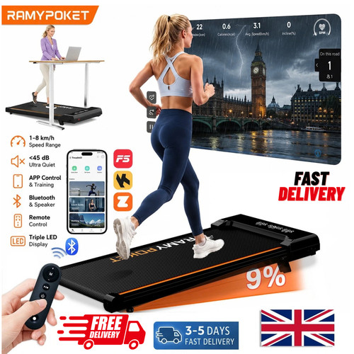 Walking pad with incline under - with,