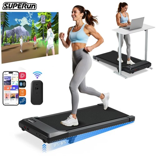 Under desk treadmill walking - under,