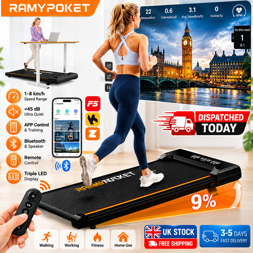 Walking pad with incline - walking, 9%